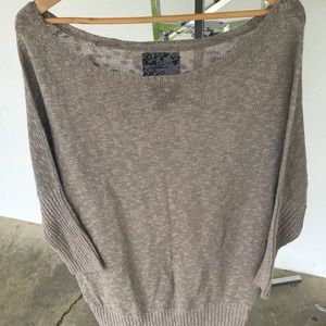 Guess taupe blouse elbow length